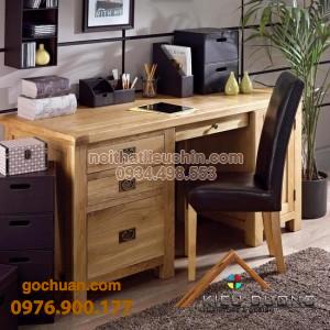 Bàn Làm Việc Gỗ Sồi Mỹ 01