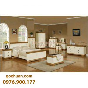 Bộ Phòng Ngủ Trắng Nóc Sồi BP182