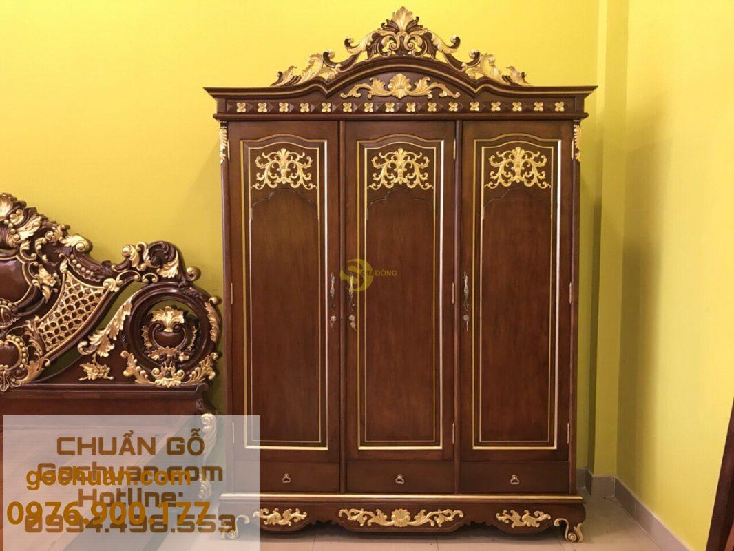 tu dau giuong go do dat vang vip TQA99 6