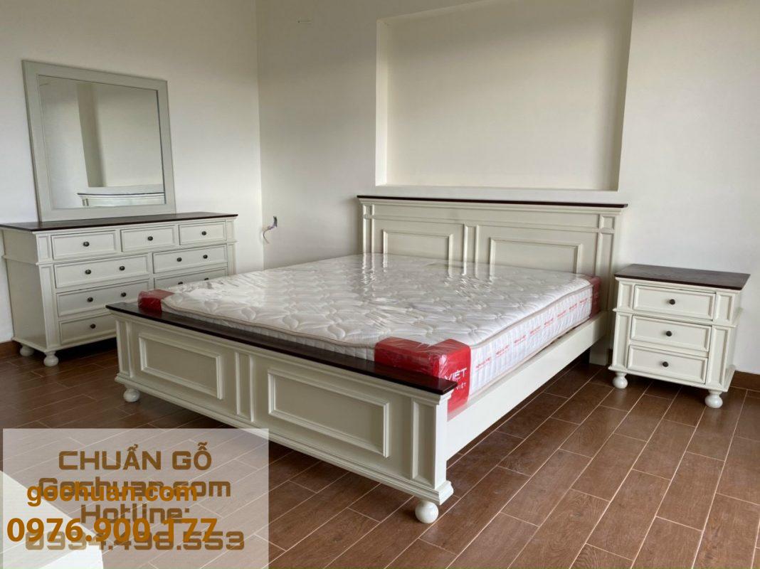 giường ngủ gỗ sồi