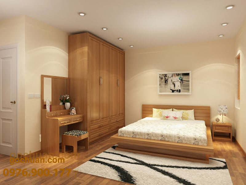 giường ngủ gỗ sồi
