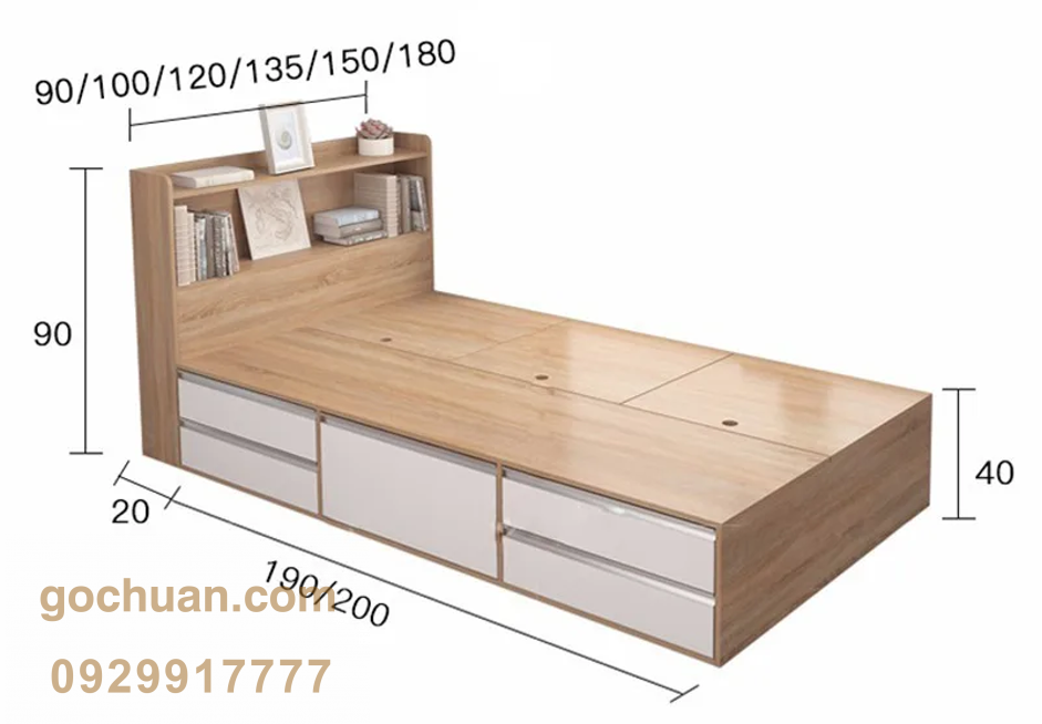 Giường ngủ có hộc kéo