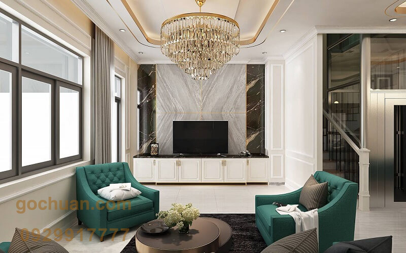 nội thất phong cách bán cổ điển