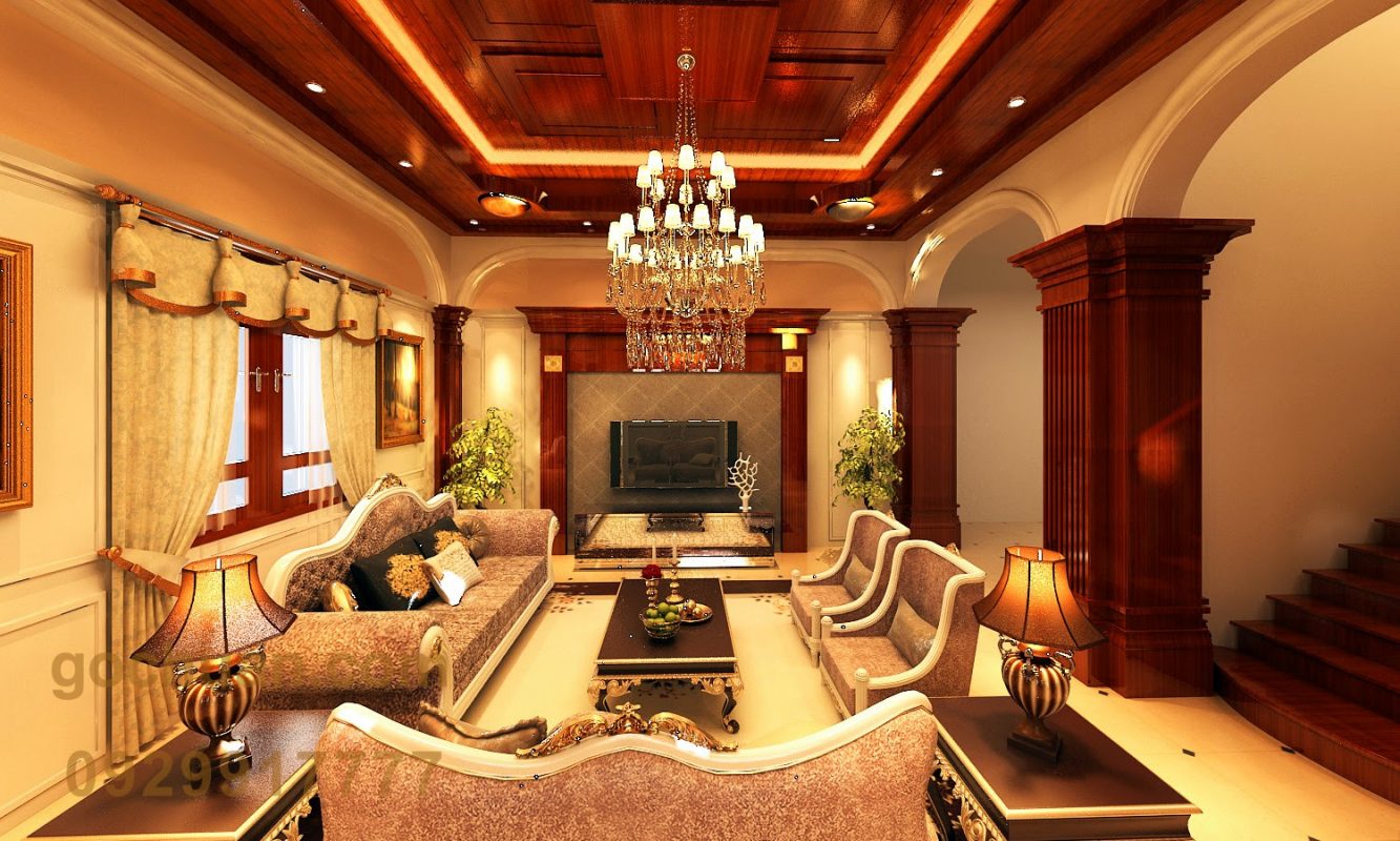 nội thất phong cách bán cổ điển