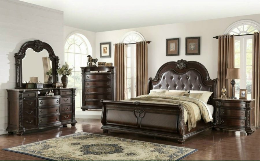 Bộ phòng ngủ Tân Cổ Điển xuất Châu Âu BP42D