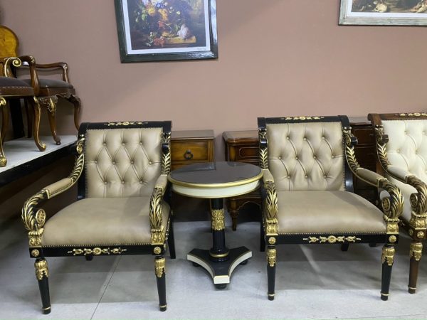 Set bàn ghế da bò 220822
